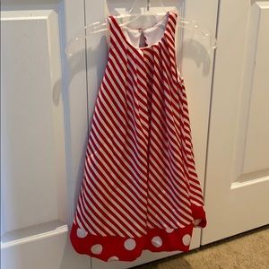 Girls size 5 candy cane dress